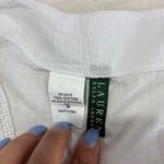 Ralph Lauren Lauren  Dress Cover Up White Cotton Long Sleeve Lace Trim Mini-Small Photo 3