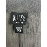 Eileen Fisher Petite Silk Gray Crinkle Open Front Cardigan Size MP Fairy Grunge Photo 2