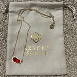 Kendra Scott Red / Gold Elisa Necklace Photo 0