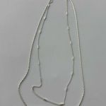 Jenny Bird NWOT    Double Silver Necklace Photo 0