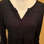 Cable & Gauge Cable‎ & Gauge Elegant Black Textured Blouse Photo 3