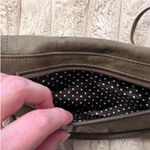 Vintage Olive Green Leather Pineapple Crossbody Shoulder Bag Indie Cottagecore Photo 5