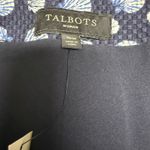 Talbots Woman's Skirt Sz 16W Seashell Print Cotton Pique Navy Pink Rope NEW Photo 3