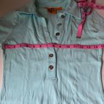 Tory Burch 7 button cotton short sleeve polo S Photo 8