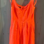 Nine West Elegant Orange Sleeveless Dress, Size 2P Photo 5