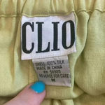 ⭐️ Clio high rise light green silk shorts in size medium Photo 2