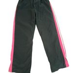 Nike  LINED TRACK ATHLETIC activewear SKATER RUNNING PANTS GREY/pink white stripe Photo 2