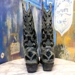Corral Crater Sequin Inlay Cowboy Boots Snip Toe Western Black Gray 9.5 EUC Photo 8