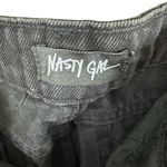 Nasty Gal NWT Black High Rise Straight Leg Ankle Fit Cotton Jeans Pockets Size 8 Photo 3