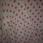 T/O Sweaters M Polka Dot Cotton Cardigan Sweater in Beige Pink Size M Photo 1