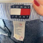 Tommy Hilfiger Jean Skirt Straight Sz 10 Snap Front Midi Length Photo 6