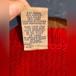 High Sierra  Red Winter Christmas Zipup Sweater size M Photo 4