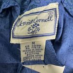 April Cornell Vintage Blue Floral Straight Leg Pants Medium NEW Deadstock Photo 2