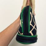 Spartina 449 Spartina Daufuskie Island Chaplins Landing Linen Leather Makeup Cosmetic Bag Photo 11