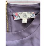 Pink Rose  Women's Short Sleeve Purple Pocket T-Shirt Size M Back zipper casual Photo 3