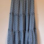Sunday in Brooklyn Anthropologie  Midi Skirt Blue Tiered Small Photo 0