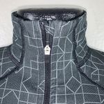 Nike Women’s Pro Dri-Fit Half Zip Black & Lime Green Geometric Pullover XS Photo 4