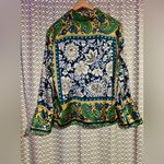 ZARA | Women's Paisley Scarf Blouse, size M Photo 6