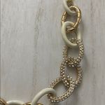 Brighton EXTREMELY RARE RETIRED  PEBBLE PAVE GOLD PLATED LARGE LINK NECKLACE Photo 1