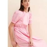 Greylin NEW  adriana poplin midi dress in bubble pink spring  party cottagecore Photo 2