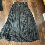 fab'rik Fab’rik Faux Leather Pleated Skirt Photo 0