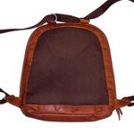 Jack Georges Small Brown Leather Voyager Backpack Photo 4