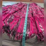 Vintage Southern Colors Fringed Maxi Skirt Women's Small Pink/Mauve Pink Photo 5