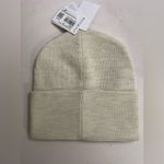 Lululemon  NWT Warm Revelation Beanie Merino Wool Blend Heathered Bone Color Photo 5