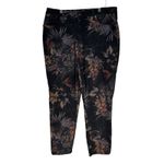 Chico's  SO SLIMMING Girlfriend Ankle Pants Black Floral Print Women's Size 12R Photo 9