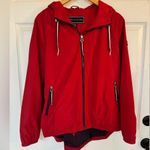 Tommy Hilfiger Red Women’s Lightweight Everyday Weather Resistant Windbreaker M Photo 2