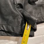 TGLA High Waist Faux Leather Shirts with Bow Belt Black Size M Photo 5