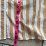 Madewell Signature Poplin Oversized Striped Shirt Ochre Fresco Photo 11