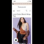 Francesca's Jun and Ivy Knit Color Block Wrap‎ Sweater Sz Small Photo 3