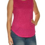 Maison Jules  bold berry lace linen tank top Photo 0