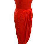 Yumi Kim  So Social Red Tulip Midi Dress XS NWT Sleeveless Racerback Flawed Photo 10