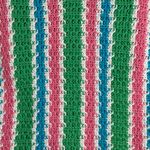 ZARA Cardigan Top Set Sweater Crochet Knit Blue Pink Striped Casual Colorful XS Photo 6