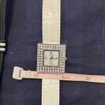 Gruen Silvertone Square Watch with Interchangeable Leather Straps Black Photo 3