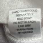 For Cynthia Women’s Linen Blend Top White With Palm Trees Design Size Medium Photo 4