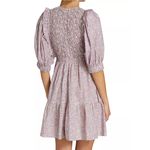 Sea NYC Ida Lavender Floral Puff Sleeve Knee Length Sundress Retro Y2K Style XL Purple Photo 1