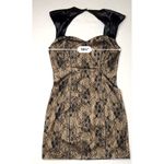 Guess  Claudia Black Lace Sleeveless Sheath Dress 6 Velvet Sexy‎ Party Lacy Photo 6
