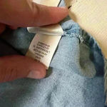 Gap Medium Wash Dress With Tie Waist Size XS Faux Denim Boho Western Causal Fall Photo 9