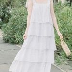 Victoria Dunn White Eyelet Bennet Maxi Dress Size XLarge Photo 0