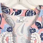 Crown & Ivy Crown Ivy Large Tank Top‎ Crochet Trim Kurta Top Pink Blue Sleeveless Fruit 1246 Photo 7