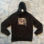 NWT! MTN GRL Wyoming Black Gold Glitter Floral Hoodie Women's XL Photo 0