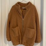 Brown Teddy Jacket Size M Photo 0