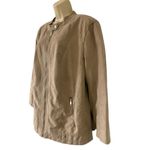 Valerie Stevens  Jacket Faux Leather Zip Front Classic Tan Moto Jacket Size 1X Photo 1