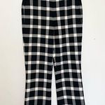 Gap NWOT plaid black and white crop flair trousers size 4 Photo 0
