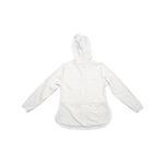 Duluth Trading Co Pier Genius Shirt Jacket White Teal Hooded Womens Large Coat Photo 1