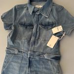 Good American  Light Blue Denim Jumpsuit LARGE Photo 0