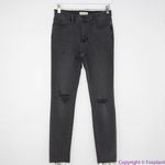 Madewell NEW 9" Mid-Rise Skinny Jeans in Black Sea, 28 Photo 2